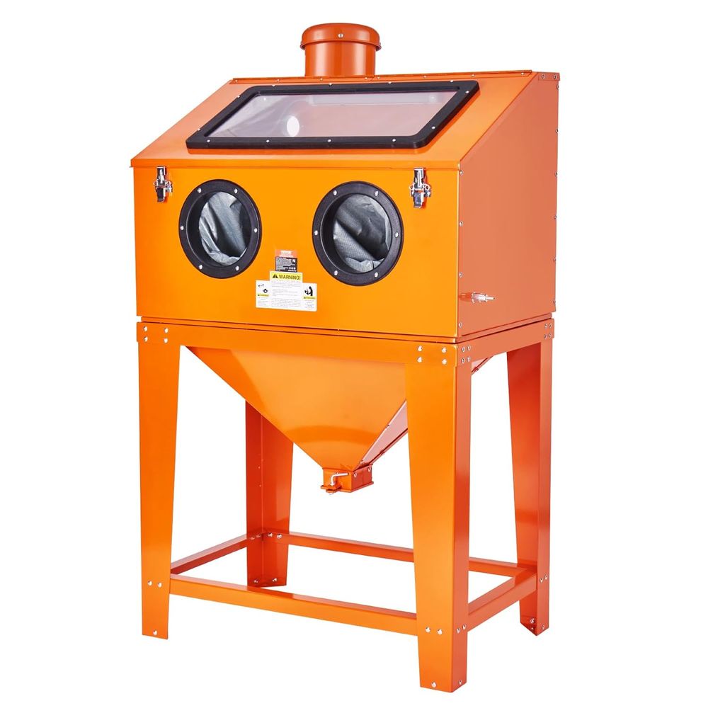Sandblaster Cabinet - 90 Gallon Sandblasting Cabinet with 1.8