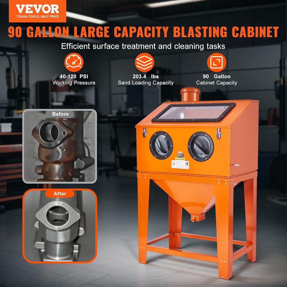90 Gallon Sandblasting Cabinet – Sandblaster Cabinet Bewertung und Preis