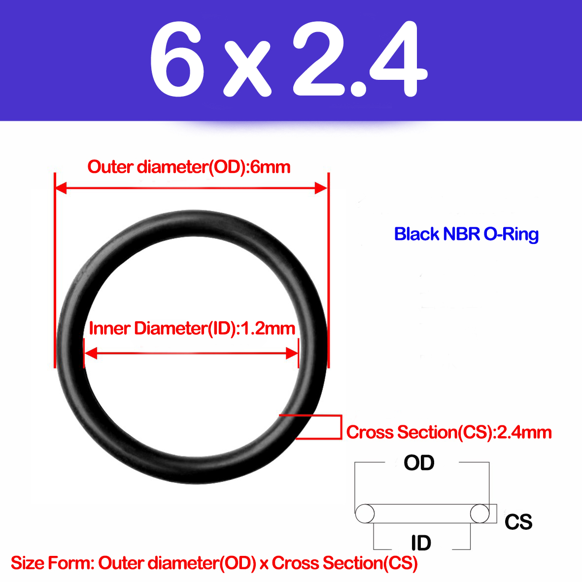 WD CS 2.4/2.8/4.6mm,NBR O Ring – Auto Repair Cs Bewertung und Preis